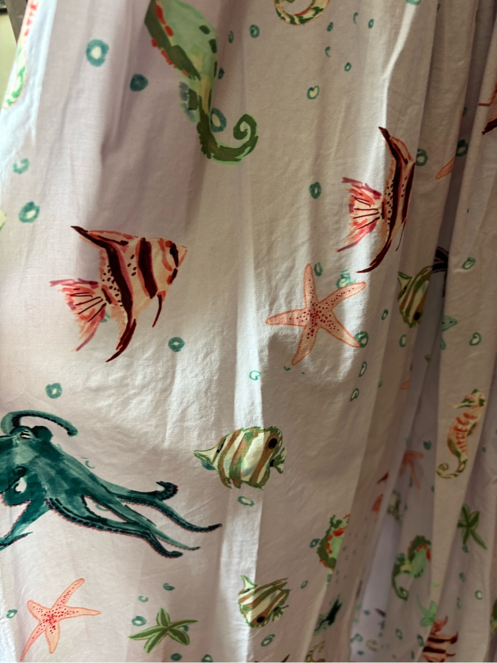Hill House Lilac Sea Creature Tie-Front Dress - Picture 6 of 10